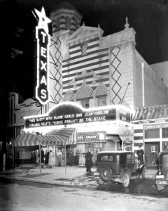 Texas Theatre original facade photograph from the circa 1930s